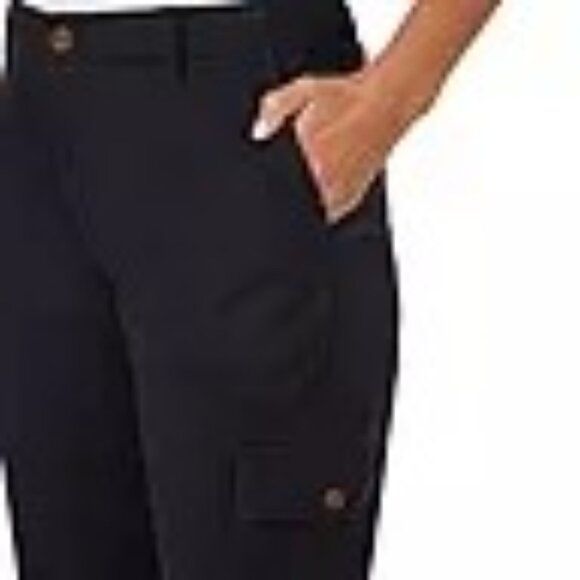 Lands' End‎ Women's Cargo Chino Black Pant size 8 NWT - Picture 5 of 9